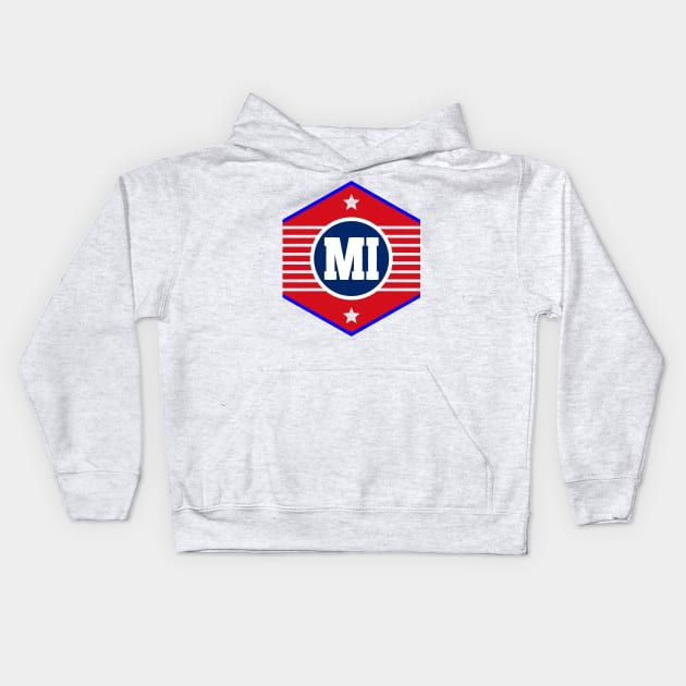 Michigan Kids Hoodie by colorsplash